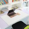 Extended PU Leather Desk Pad Large Desk Mat with Edge Protector Non-Slip Writing Desk Mat Office Laptop Mat Large Mouse Pad Waterproof Desk Table Protector,90x50cm,White view 1