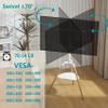 Fydeamer Universal Tripod Easel TV Stand for 32-65 inch LED LCD Screen Flat Curved Screen, Height Adjustable Studio TV Display Stand with 140 Swivel for Bedroom, Living Room, Corner TV Stand (White) view 3