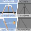 Fydeamer Universal Tripod Easel TV Stand for 32-65 inch LED LCD Screen Flat Curved Screen, Height Adjustable Studio TV Display Stand with 140 Swivel for Bedroom, Living Room, Corner TV Stand (White) view 4