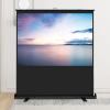 ZEELYDE Projector Screen,4:3/16:9 HD Portable Foldable Desktop Manual Mobile Standalone Projection Screen, for Home Theater, Office view 1