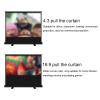 ZEELYDE Projector Screen,Portable 4:3/16:9/16:10 HD Retractable Floor Standing Mobile Tabletop Screen, Lightweight Carry & Durable, for Schools Meeting Indoor Outdoor view 3