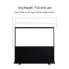 ZEELYDE Projector Screen,Mobile Portable 4:3/16:9/16:10 HD Desktop Mobile Standalone Projection Screen, for Home Theater, Conferences, Presentations view 3
