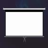 ZEELYDE Projector Screen,Projection Screen, 4:3/16:9 HD Retractable Portable with Self-Locking Function, Wall/Ceiling Mounted Projection Screen, for Home Movie Theater, Slide/Video Showing view 1