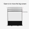 ZEELYDE Projector Screen,4:3/16:9 HD Desktop Portable Manual Pull-up Foldable Projection Screen, for Movies, Conferences, Games, Presentations, Parties view 4