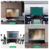 ZEELYDE Projector Screen,Manual Pull Up Portable Projector Screen Wrinkle-Free Indoor Outdoor Movie Screen 4:3/16:9 HD Floor Rising Screen, for Home Backyard Theater Office view 2