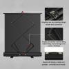 ZEELYDE Projector Screen,Manual Pull Up Portable Projector Screen Wrinkle-Free Indoor Outdoor Movie Screen 4:3/16:9 HD Floor Rising Screen, for Home Backyard Theater Office view 3