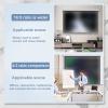 ZEELYDE Projector Screen,Projector Screen 4:3/16:9 HD Manual Pull Down Wrinkle-Free Ceiling Wall Mounted Retractable Projector Screen, for Home Theater, Conference, Movie, Presentation view 3