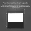 ZEELYDE Projector Screen,Independent Floor-Standing Manual 4:3/16:9/16:10 HD Mobile Portable Projection Screen, for Home Theater, Indoor, Outdoor view 4