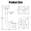 L Type 19.6 inch/50cm Monitoring Wall Bracket Aluminum Alloy Outdoor Duckbill Thickened Lengthened Wall Mount Security Surveillance Camera Mounting Bracket Stand view 2