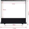 ZEELYDE Projector Screen,Portable Pull Screen 60/72/80/100 Inch Outdoor Home Office, Punch-Free, Wrinkle-Free, High-Definition Mobile view 3