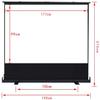 ZEELYDE Projector Screen,Portable Pull Screen 60/72/80/100 Inch Outdoor Home Office, Punch-Free, Wrinkle-Free, High-Definition Mobile view 3