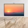 ZEELYDE Projector Screen,with Stand - 4:3/16:9 HD Mobile Portable Foldable Independent Floor-Standing Projection Screen, for Home Theater, Entertainment view 1