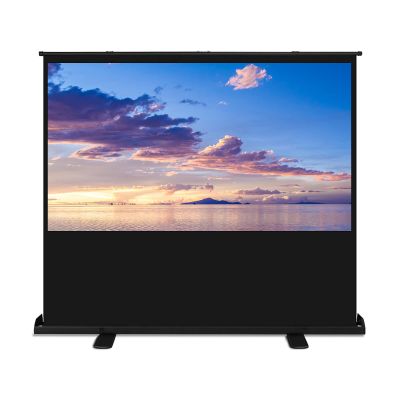 ZEELYDE Projector Screen,Portable Foldable 4:3/16:9/16:10 HD Manual Pull-up Desktop Projection Screen, Adjustable Screen Height, for Home Theater, Office