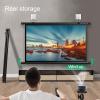 ZEELYDE Projector Screen,Portable Foldable Reel Projectors, for Home Movie Theater, Slide/Video Showing - 4:3/16:9 view 2