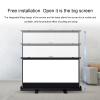 ZEELYDE Projector Screen,Portable Freestanding Floor Pull-up 4:3/16:9/16:10 HD Desktop Foldable Projection Screen, 178 Wide Angle, for Indoor, Outdoor view 2