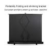 ZEELYDE Projector Screen,Portable Freestanding Floor Pull-up 4:3/16:9/16:10 HD Desktop Foldable Projection Screen, 178 Wide Angle, for Indoor, Outdoor view 4