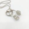Over-ear Headphones [SILVER] Plated Necklace Music Ear Buds Speakers Radio Loudspeaker view 4