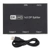 8K@60Hz/4K@144Hz 1x3 DP1.4 Triple Splitter Switcher,8K DisplayPort Splitter 1 in 3 Out, Support MST, SST, HDR, for iOS, Windows, Andriod, 1x3 DisplayPort Splitter 8K 30Hz 4K 144Hz Triple MST SST view 1