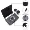 HIYQIN Mini Evo Protective Case - Case and Album Bundle Compatible with Fujifilm Instax Mini Evo Instant Camera - Instax Evo Case with Shoulder Strap - Black+Black view 3