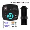RADHAX Microscope Kit Lndustrial Video Microscope Camera 48MP/38MP/13MP HDMI USB for Digital Microscope Lens Adapters (Color : H1605B with 130X Len) view 2