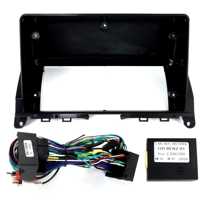 9 inch Fascia Panel for Mercedes-Benz C Class W204 08-10 Stereo Frame Harness