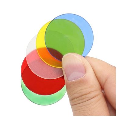 RADHAX Microscope Kit Microscope Color Filter Diameter 42/45mm Transparent Blue Green Yellow Red Optical Glass Frosted White Filter 1.5-2mm Thickness Microscope Lens Adapters (Color : 42mm Yellow)