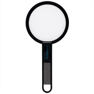 Misar Tech 991802 Loupe, 3.5x, Handheld Loupe, Made in Japan, Aspherical Lens, Lens Diameter 3.5 inches (90 mm), Black