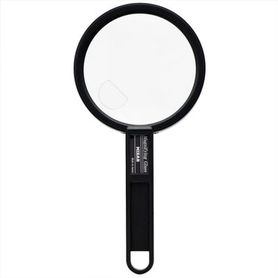Misar Tech 991505 Loupe, 2x Handheld Loupe, Made in Japan, Lens Diameter 3.9 inches (100 mm), Black