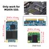 NFHK Dual MSATA Mini-SATA SSD Card JOBD Raid0 Span Bridge to 2.5inch SATA Combo HDD Disk Drive Enclosure view 2