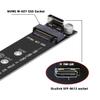 NFHK Oculink SFF-8612 SFF-8611 to M.2 Kit NGFF M-Key to NVME PCIe SSD 2280 22110mm Adapter for Mainboard view 3