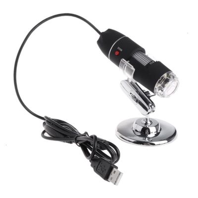 RADHAX Microscope Kit 1600X 2MP Zoom Microscope 8 LED USB Digital Handheld Magnifier Camera Microscope Lens Adapters