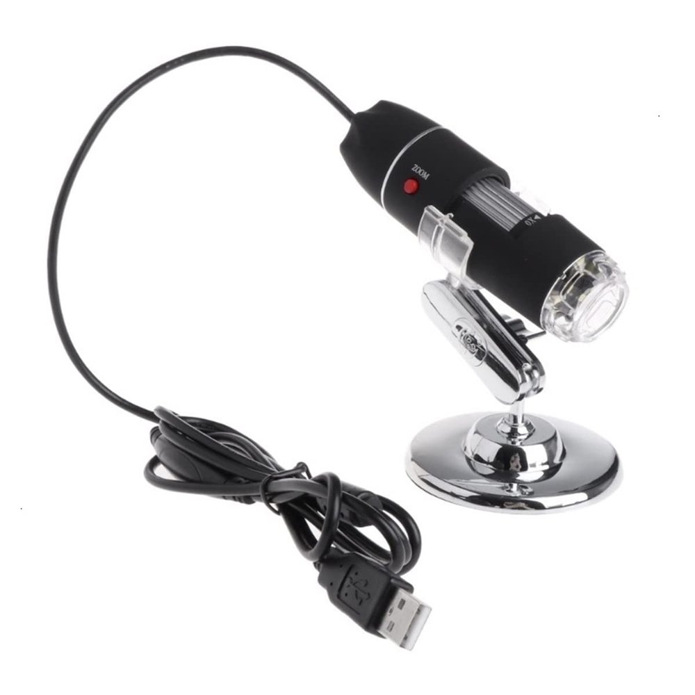 RADHAX Microscope Kit 1600X 2MP Zoom Microscope 8 LED USB Digital Handheld Magnifier Camera Microscope Lens Adapters