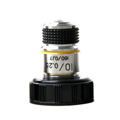 RADHAX Microscope Kit 4X 10X 40X 100X Microscope Objective Lens Achromatic Objective Microscope Parts Microscope Lens Adapters (Color : 10X)