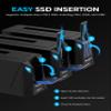 SABRENT USB C Docking Station for M.2 PCIe/NVMe and SATA 2.5/3.5 Inch SSD & HDD with Offline Cloning (DS-UNHC) view 3