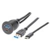 Metra Brands USB and USB-C Charge and Data Flush Mount IBR114 view 3