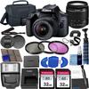 Canon EOS 4000D DSLR (Rebel T100) W/ 18-55mm Zoom Lens Kit |18 Megapixels CMOS | HD Video Bundled with 64GB Memory, 3PC Filter Kit, Case, Flex Tripod + More (27PC Bundle) (Renewed) view 1