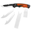 ACCUSHARP 3.5" Replaceable Blade Folding Pocket Knife, Stainless Steel Razor Knife with Replaceable Blades, Clip, Comfort Grip, and Adjustable Opening Angles, Orange view 1