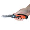 ACCUSHARP 3.5" Replaceable Blade Folding Pocket Knife, Stainless Steel Razor Knife with Replaceable Blades, Clip, Comfort Grip, and Adjustable Opening Angles, Orange view 2