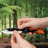 ACCUSHARP 3.5" Replaceable Blade Folding Pocket Knife, Stainless Steel Razor Knife with Replaceable Blades, Clip, Comfort Grip, and Adjustable Opening Angles, Orange view 3