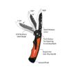 ACCUSHARP 3.5" Replaceable Blade Folding Pocket Knife, Stainless Steel Razor Knife with Replaceable Blades, Clip, Comfort Grip, and Adjustable Opening Angles, Orange view 4