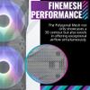 Cooler Master TD500 Mesh V2 White Mid-Tower Case, Polygonal Mesh, 3X 120mm ARGB Fans, USB Gen 2 Type C view 2
