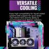Cooler Master TD500 Mesh V2 White Mid-Tower Case, Polygonal Mesh, 3X 120mm ARGB Fans, USB Gen 2 Type C view 4