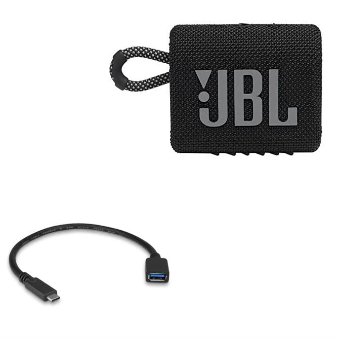 BoxWave Cable Compatible with JBL Go 3 - USB Expansion Adapter, Add USB Connected Hardware to Your Phone