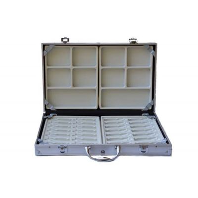 SofTap Storage Case for PMU Tattoo Permanent Makeup Supply of Pigment and Needles (Silver Case)