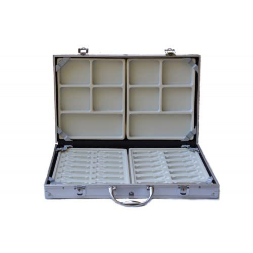 SofTap Storage Case for PMU Tattoo Permanent Makeup Supply of Pigment and Needles (Silver Case)