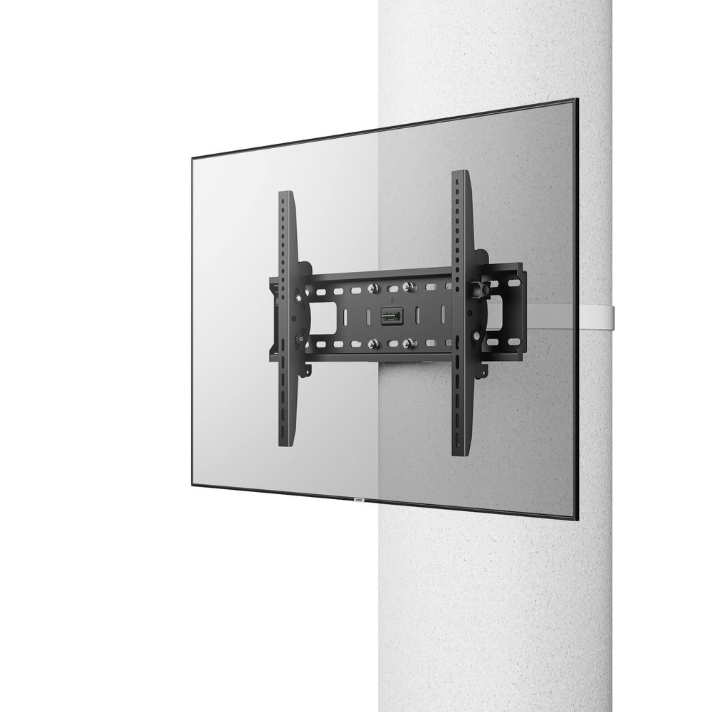 CondoMounts CLMTVT1064 DIY Column TV Mount for Large Pillars & Large TVs | Holds 120lbs | Fits 37-in. to 85-in. TVs | Fits Pillars 8-inches & Wider | No Drill | White Straps | TILT Only No Swivel