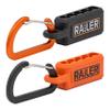 Railer Screwdriver Bit Holder Storage Organizer 5-Hole Black and Orange Bit Holder with Carabiner - 2 Pack view 1
