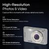 Minolta MND20 44MP Digital Camera  2.7K Ultra HD Video, 16X Digital Zoom, Anti-Shake Stabilization, Time Lapse, Face Detection, 2.9-inch LCD Display  Lightweight Compact Camera (Silver) view 2
