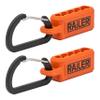 Railer Screwdriver Bit Holder Storage Organizer 5-Hole Orange Bit Holder with Carabiner - 2 Pack view 1