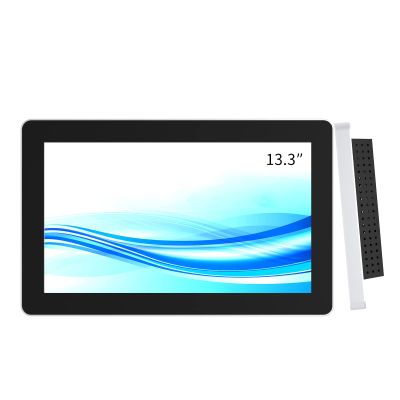 GreenTouch 13.3 Inch PCAP Touch Screen LCD Display- Open Frame TFT LCD Monitor with 12V 4A Powered - 1920 * 1080 HD